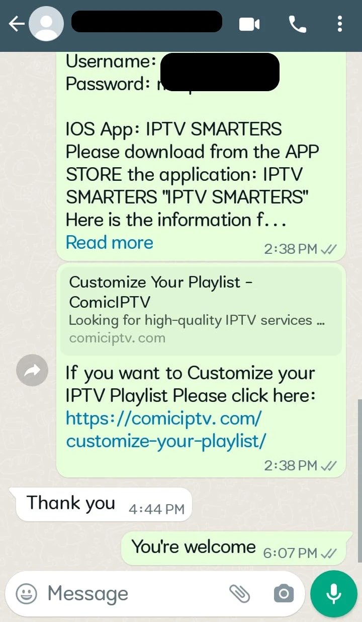 Témoignage client WhatsApp 11
