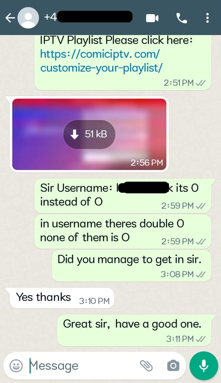 Témoignage client WhatsApp 15