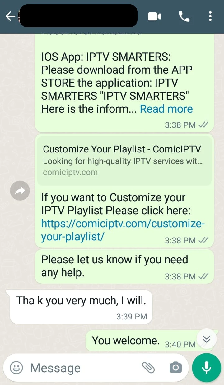 Témoignage client WhatsApp 3